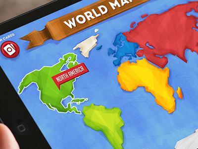 Map america app asia boxed design flat game ios map simple ui world