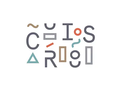 Curious branding curious ecommerce fun geometric geometry logo shapes shop store