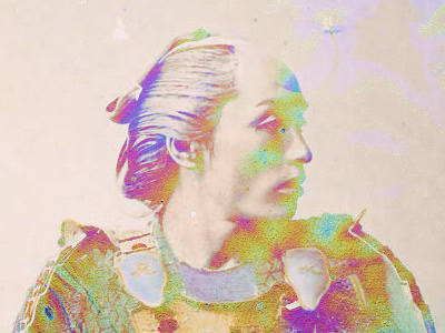 Rainbow Warrior. oil slick poster rainbow vintage photography