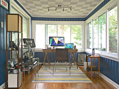 Workspace 2014 desk home office rug windows wood workspace