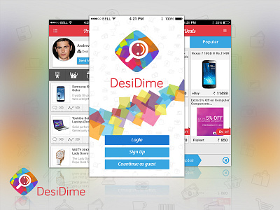 DesiDime android app development appstudioz coupons deals graphic design iphone m commerce mobile app offers ui ux