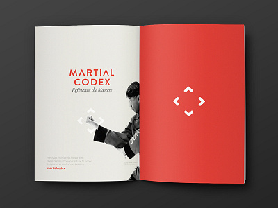 Martial Codex Magazine branding fight focus lab logo magazine mark martial arts red