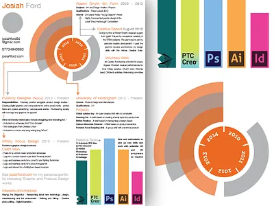 Creative CV (WIP) creative cv graphs illustrator infographic layout personal skills wip