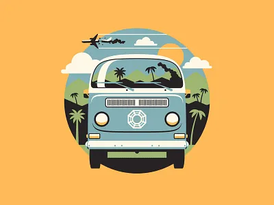 4 bus dan kuhlken dharma dkng icon island lost nathan goldman plane vector volkswagon