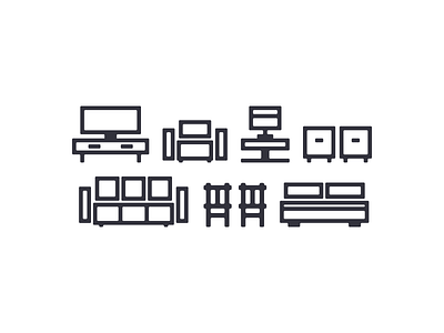 Furniture icons branding furniture furniture icon icon icon set