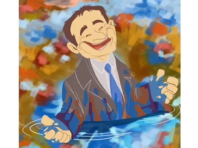 Rw Dribb digital painting sketch dailies sketchadaytil30 wemissyourobinwilliams whatdreamsmaycome
