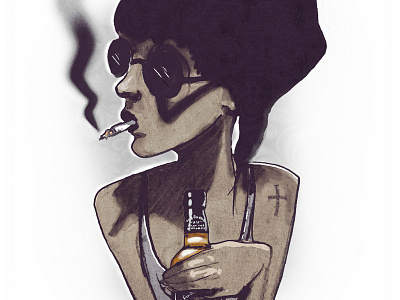 back to jack amy drawing illustration jack jack daniels portrait whiskey winehouse