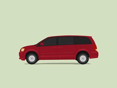 Dodge Caravan car caravan cars cartoon dodge illustration van vehicle