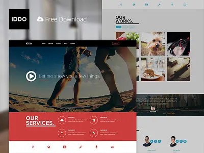 IDDO - Free PSD Theme dzoan free iddo psd template theme