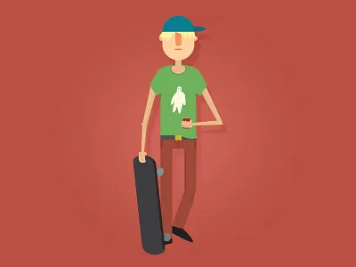 Dude dude illustration phantom skateboarding