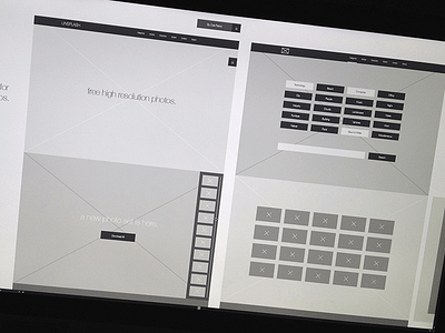 Web | Unsplash Wireframes branding design frame fun photography stock photos ui unsplash ux web wire wireframes