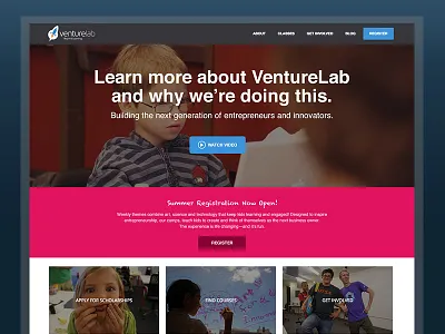 Non-profit home page design flat non profit responsive ui ux video