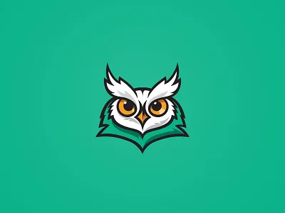Owl animal beak bird brows eyes feathers fierce horned mascot owl prey sports