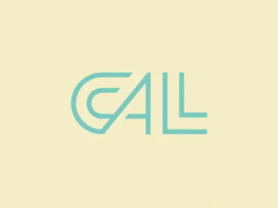 Ccall.me branding lettering logo