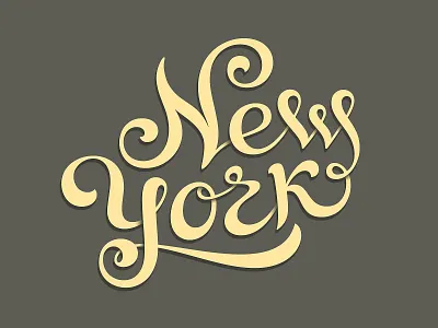 New York adobe illustrator drawing lettering new york ny nyc pencil vector
