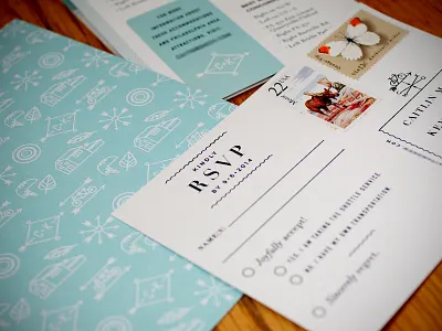 C + K Wedding branding design icons suite wedding