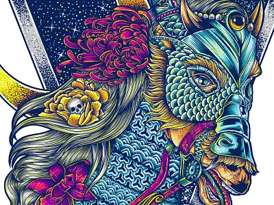 Year of the Horse: Print chinese horse orchid pattern year of the horse