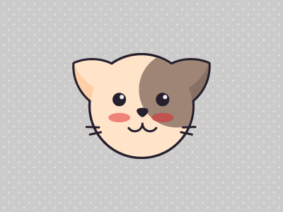 Cat Cuchifu cat flatdesign kawai