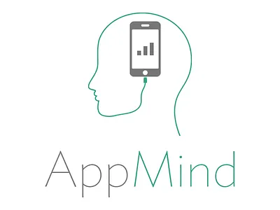 AppMind.co - Discover any iOS App's Keywords app store aso flat logo mobile modern thin