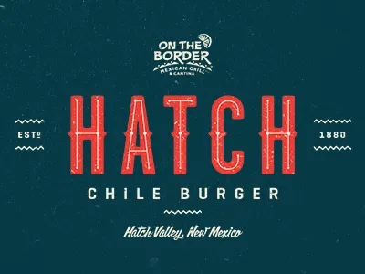 OTB Hatch Chile Burger burger chile hatch lockup ontheborder type