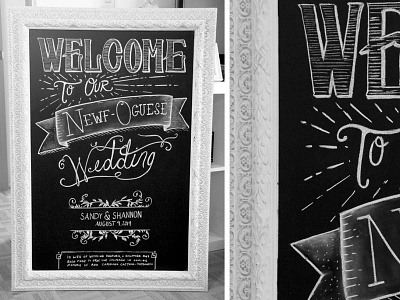 Wedding Chalkboard chalk chalkboard drawing handdrawn lettering typography wedding