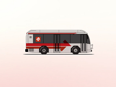 JTA Bus automotive bus illustration jacksonville transportation vector