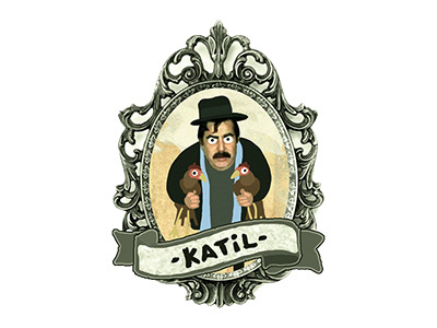 Bizimkiler A-Acayipsin (Katil) bizimkiler illustration katil