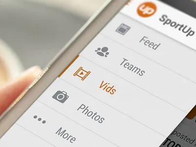 SportUp Android android app application athlete coach icons interface menu sport ui