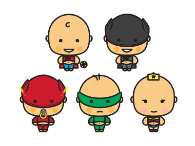 JL Babies art babies design jl justiceleague