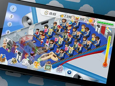 iOs Game / Time manager aircraft attendant game ios plane sky
