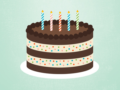 Confetti Birthday Cake birthday cake candles colorful confetti detroit card co dots greeting card stripes