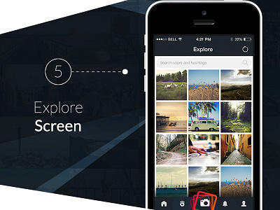 Lappsy App - Explore explore flat gallery gif ios7 lappsy ui ux