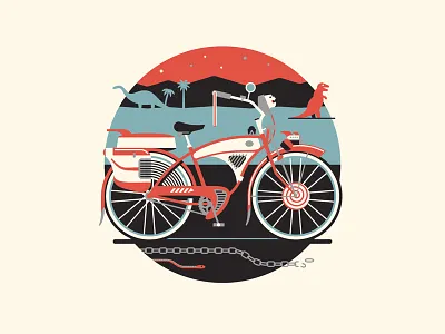 I'm a Loner Dottie, a Rebel bike chain dan kuhlken dinosaur dkng icon nathan goldman peewee vector