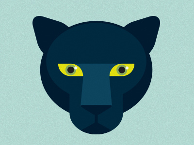 Javan leopard animal big cat cat endangered geometric icon illustration leopard