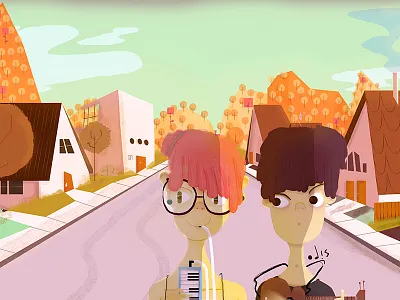 Young Folks illustration vector
