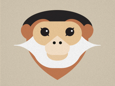 Endangered monkey animal endangered geometric icon illustration monkey primate rare species