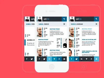 ppl.inc app design layout monotone typography ui ux website