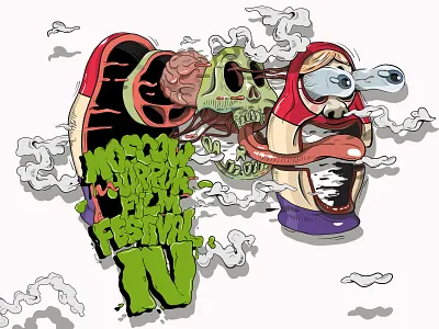 Horror Show art illustration poster vector