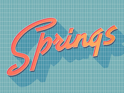 Springs minimal springs typography