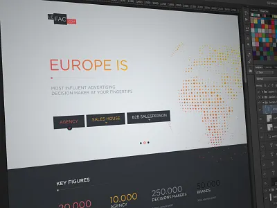 Landing Page black dot europe gradient home landing planet ui ux