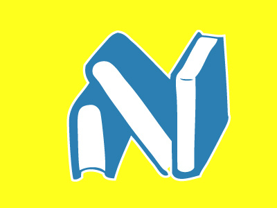 books+N book icon logo reading