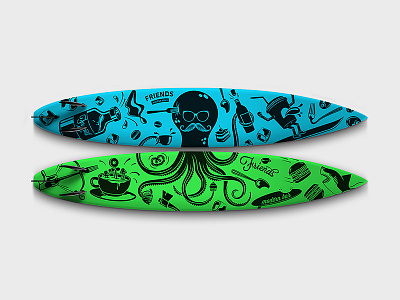 Surf Board graphic surf board