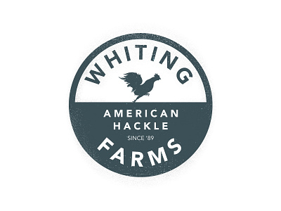 Whiting Farms WIP Patch badge farm fly fishing fly tying mark patch rooster