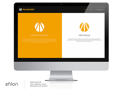 Palmionet Ltd. - new visual identity and website company identity responsive website wordpress