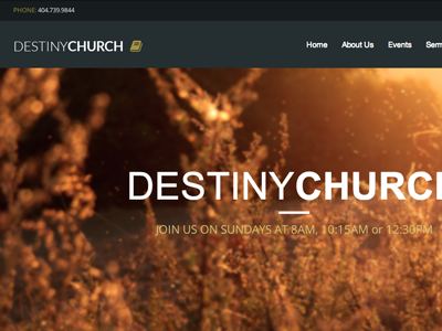 DestinyChurch Theme christian bible church donation events ministry ngo non profit programs religious responsive sermon website template worship prayer