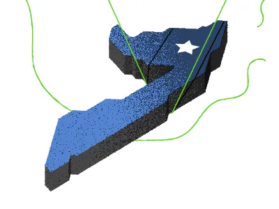 Hanging by a thread editorial illustration somalia texture