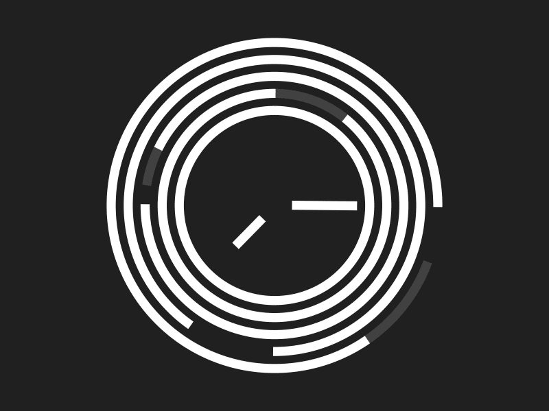 Clock study 02 clock gif looping motion