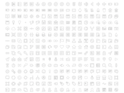 Bordered Batch Icons bordered design icons