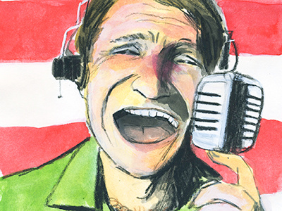 Good Morning, Vietnam illustration portrait robin williams