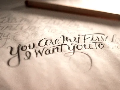 Proposal brush lettering calligraphy hand lettering lettering love marriage proposal script sketch tracing paper typography wedding